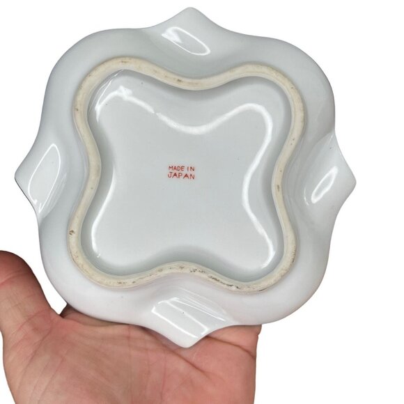 Vintage Hand Painted Japanese Moriage Dragonware  Dish Ashtray Tray Japan - Picture 9 of 11